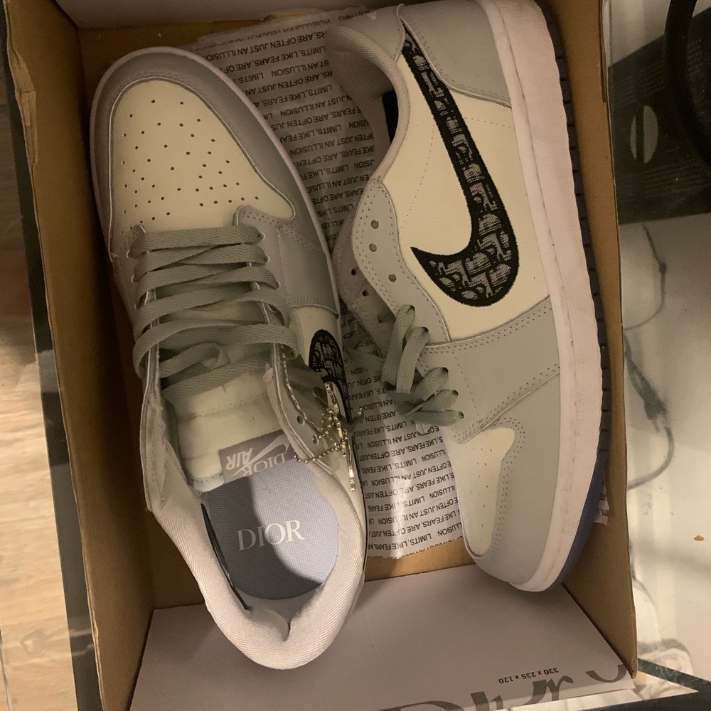 Dior Gray Sneakers Sleek Minimalist Design